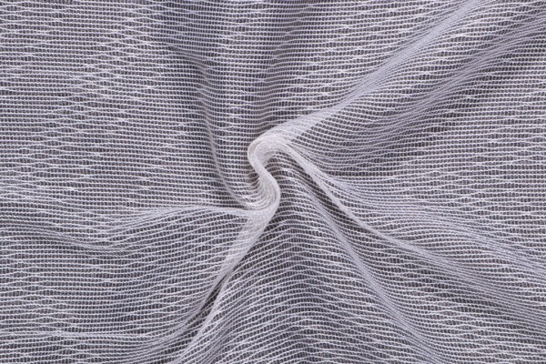 Old World Weavers Chevron Sheer Woven Drapery Fabric in Ice