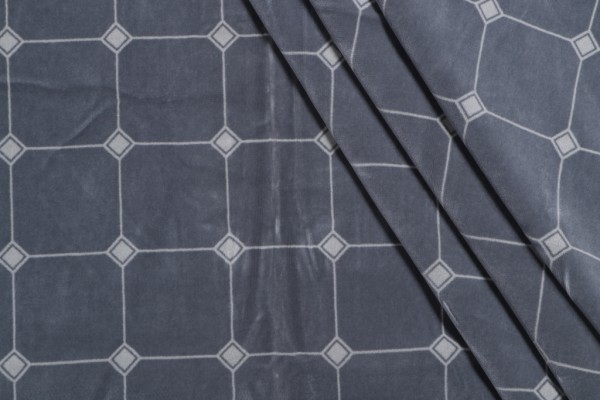 1 Yard Lelievre Paris Zen Woven Velvet Upholstery Fabric in Ciel