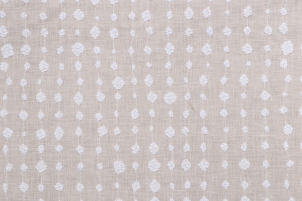 Waverly Droplet Emb Drapery Fabric in Sand