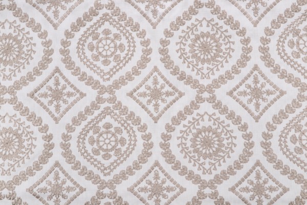 Ellen Degeneres Alaro Emb Drapery Fabric in Twine
