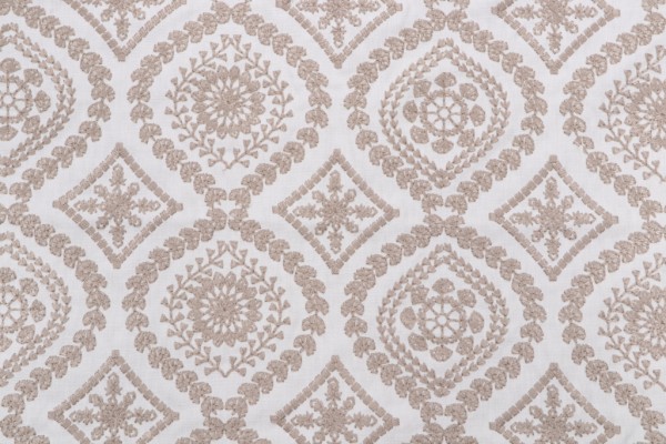 Ellen Degeneres Alaro Emb Drapery Fabric in Twine