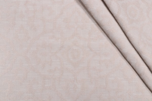 Waverly Natural Selection Damask Upholstery Fabric in Linen