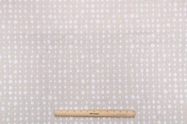 Waverly Droplet Emb Drapery Fabric in Sand