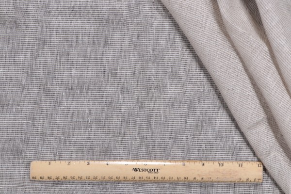 Old World Weavers Solid Sheer Drapery Fabric in Fog