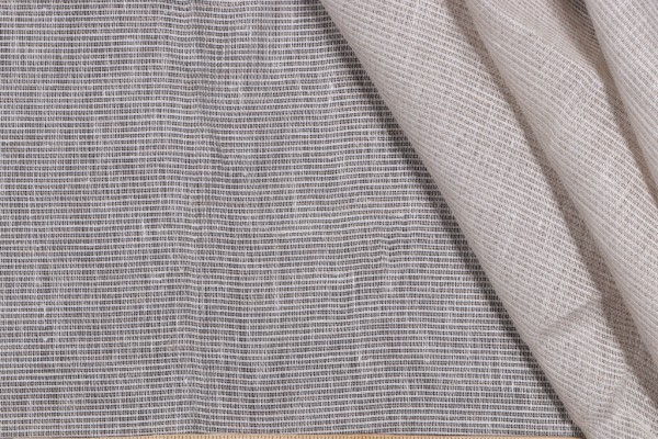 Old World Weavers Solid Sheer Drapery Fabric in Fog