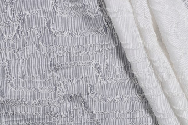 Alhambra Rinoa Sheer Drapery Fabric in White