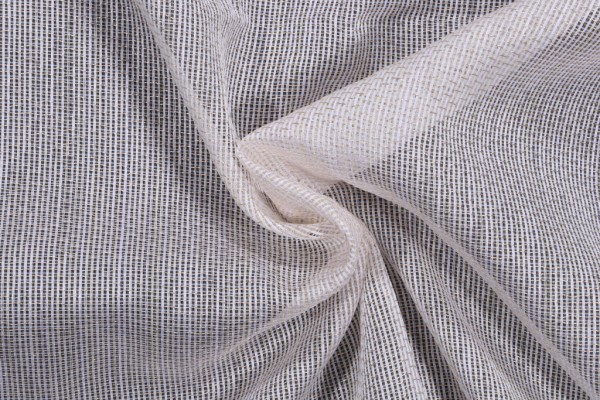 Aldeco Talent Sheer Drapery Fabric in Whisper White