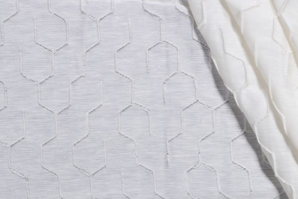 Lelievre Paris Root Woven Drapery Fabric in Talc