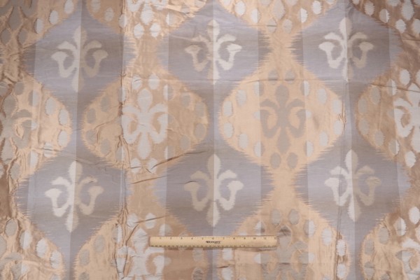 Grey Watkins Angel Of Longevity Woven Decorator Fabric in Cameo/Grey/Taupe