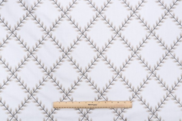 Sample of PK Lifestyles Clover Lane Emb Drapery Fabric in Birch 