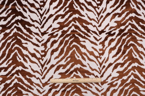 Hamilton Liam Velvet Upholstery Fabric in Adobe 