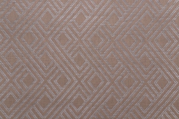 Lattice Woven Upholstery Fabric in Stone