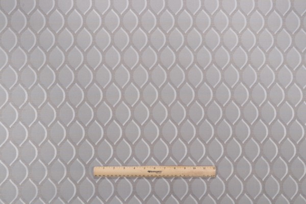 Scales Damask Decorator Fabric in Smoke