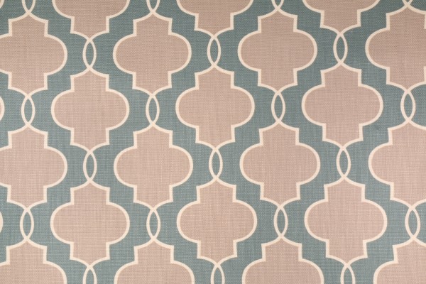 Fabricut Rochdale Printed Cotton Decorator Fabric in Teal