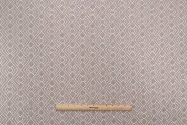 PK Lifestyles Cordell Emb Drapery Fabric in Flax