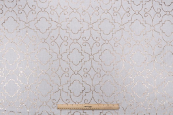 Dena Home Wow Factor Emb Drapery Fabric in Gilded
