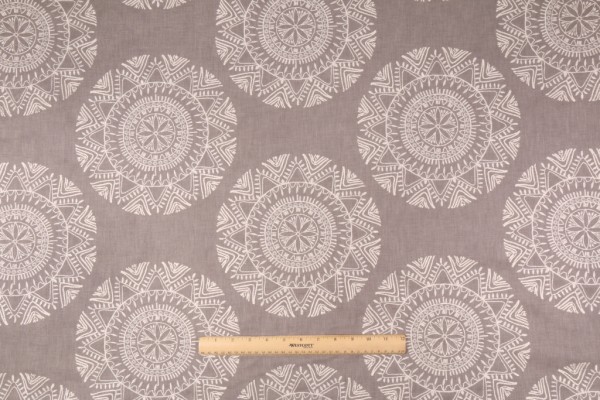 Click for 1 Yards Richloom Saskia Embroidered Cotton Blend Decorator Fabric in Pewter Richloom Saskia Embroidered Cotton Blend Decorator Fabric in Pewter