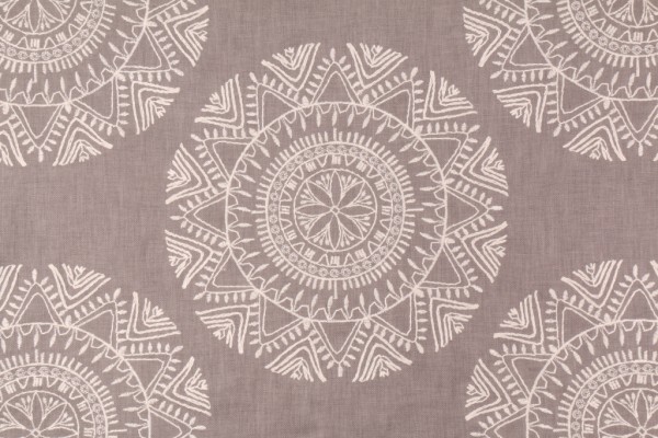 Click for 1 Yards Richloom Saskia Embroidered Cotton Blend Decorator Fabric in Pewter Richloom Saskia Embroidered Cotton Blend Decorator Fabric in Pewter