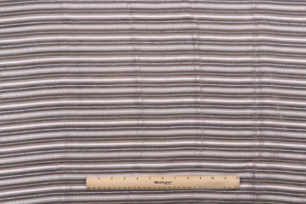 Lelievre Paris Ragtime Sheer Drapery Fabric in Sable
