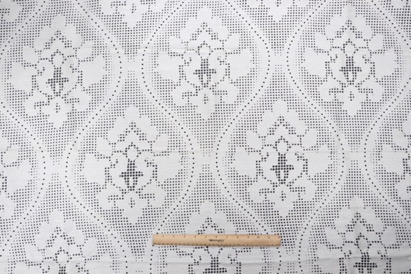 Aldeco Mosaic Silk Decorator Fabric in Black