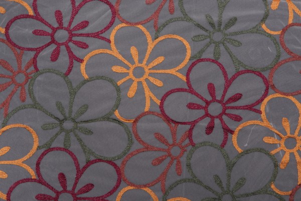 Missoni Llay Sheer Embroidered Drapery Fabric in Spring Bouquet