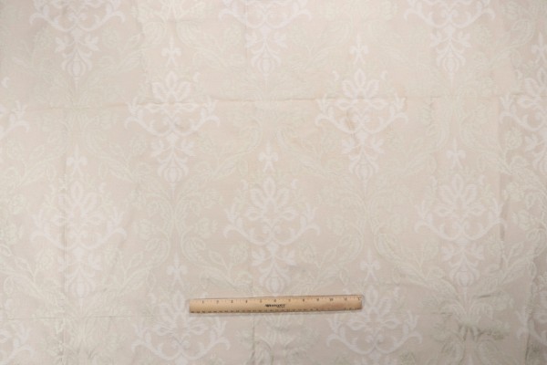 Old World Weavers Decora Damask Decorator Fabric in Beige