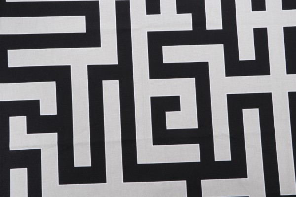 Click for 1.38 Yards Grey Watkins Long Garden Printed Cotton Drapery Fabric in Oyster/Black Grey Watkins Long Garden Printed Cotton Drapery Fabric in Oyster/Black