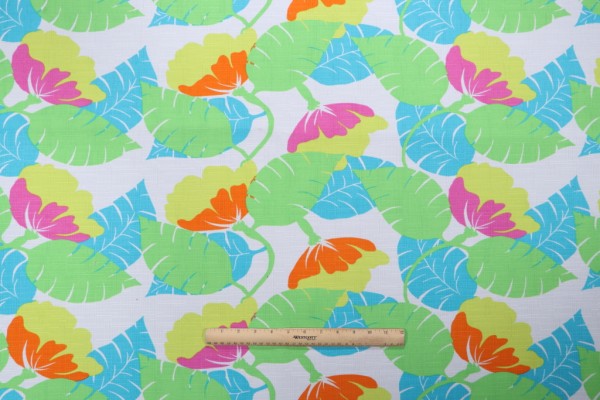 Sample of Richloom Avia Printed Polyester Outdoor Fabric in Fiesta 