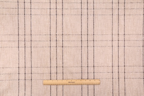 Waverly Borderline Woven Upholstery Fabric in Linen