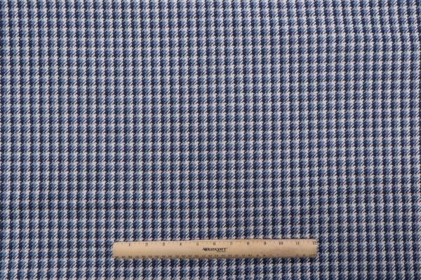Click for 2.5 Yards Check Woven Upholstery Fabric in Marine Check Woven Upholstery Fabric in Marine