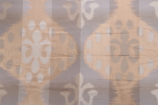Grey Watkins Angel Of Longevity Printed Drapery Fabric in Cameo/Grey/Taupe