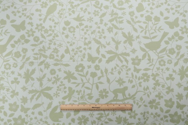 Click for 2.5 Yards Christian Fischbacher Jardin Printed Cotton Drapery Fabric in Fern Christian Fischbacher Jardin Printed Cotton Drapery Fabric in Fern