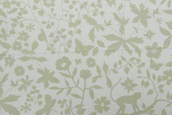 Click for 2.5 Yards Christian Fischbacher Jardin Printed Cotton Drapery Fabric in Fern Christian Fischbacher Jardin Printed Cotton Drapery Fabric in Fern