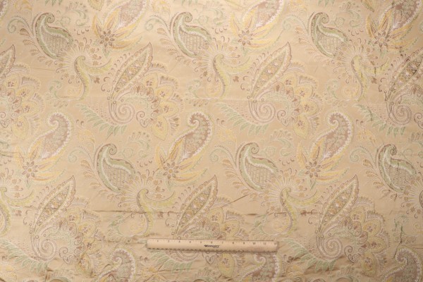 Click for 2.25 Yards Fonthill Douglas Damask Decorator Fabric in Fern Gold Fonthill Douglas Damask Decorator Fabric in Fern Gold