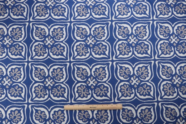 Opuzen Big Top Woven Polyolefin Outdoor Fabric in Azure