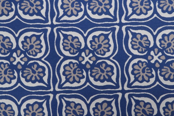 Opuzen Big Top Woven Polyolefin Outdoor Fabric in Azure