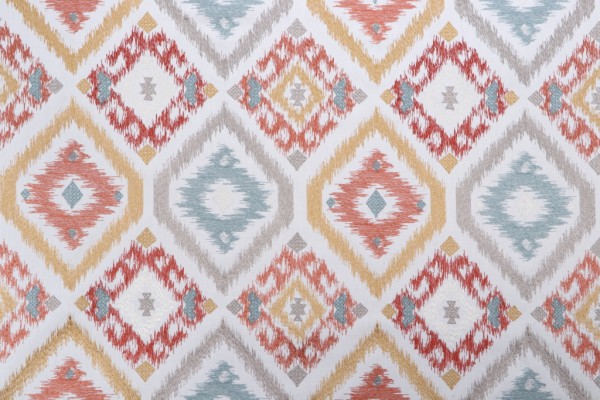 Valiant Fabrics Anali Embroidered Drapery Fabric in Spice 