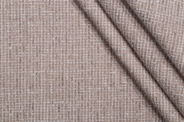Sample of TFA Sena Woven Latex-Backed Upholstery Fabric in Khaki 