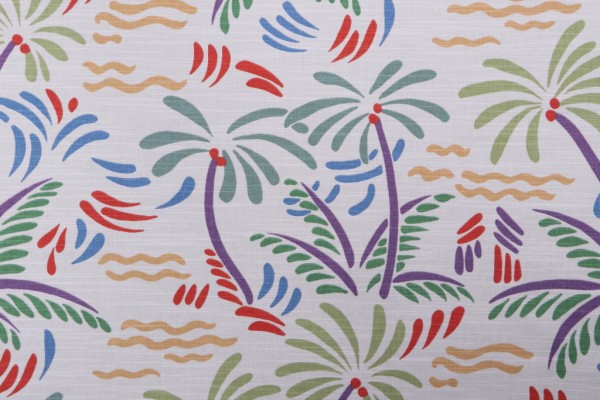 Sample of Kaufmann Excursion Printed Cotton Drapery Fabric in Confetti 