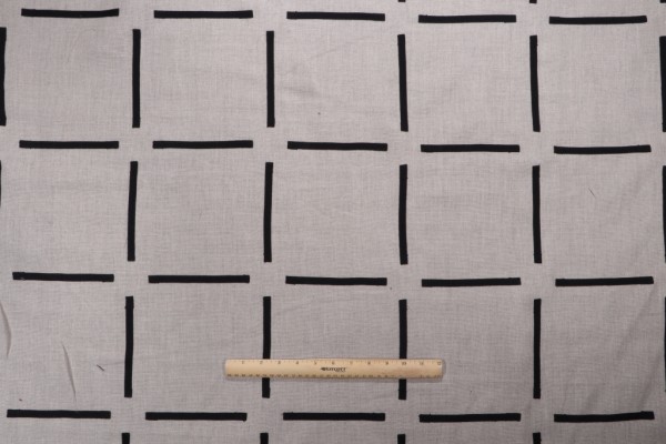 Kaufmann Tape It Easy Embroidered Drapery Fabric in Silhouette 