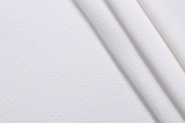 Sample of Crypton Cuddle High Performance Chenille Upholstery Fabric in Snow 