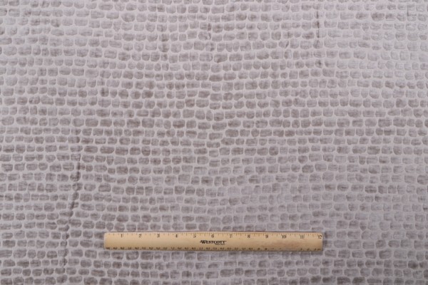 Sample of Kaufmann Hera Performance Woven Chenille Upholstery Fabric in Ash 
