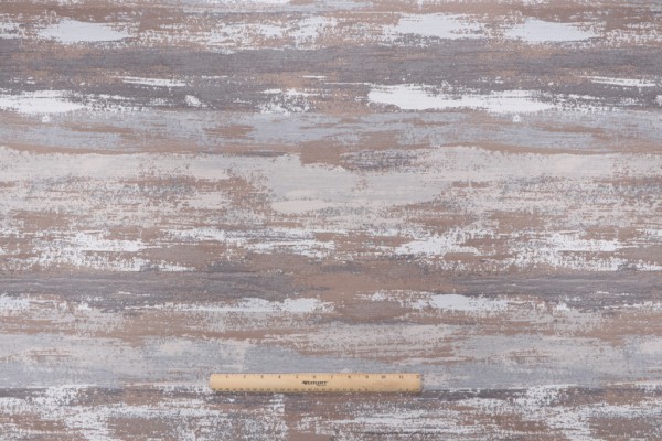 Painted Stripe Tapestry Upholstery Fabric in Stone