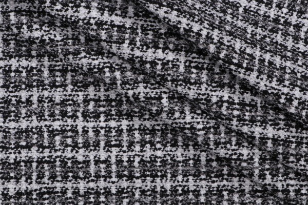Tweed Stripe Woven Upholstery Fabric in Domino
