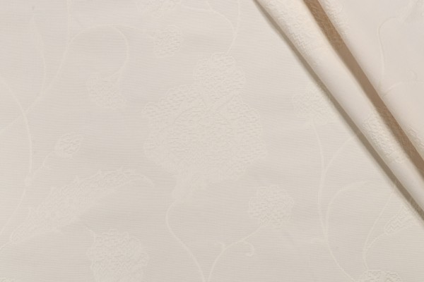 Scalamandre Bithynia Matelasse Upholstery Fabric in Porcelain