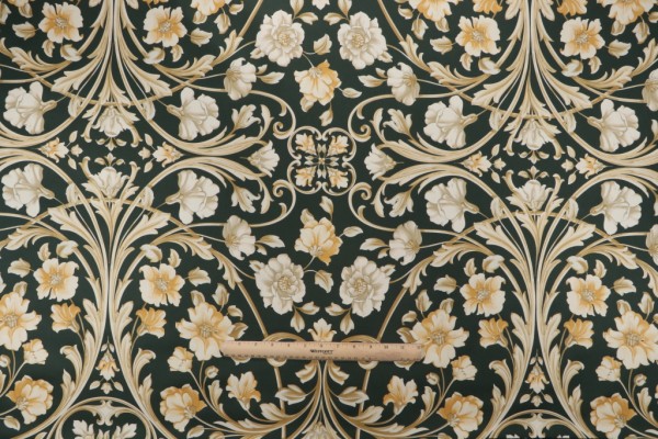 Click for 3.5 Yards Scalamandre Le Marais Printed Cotton Drapery Fabric in Verde Scalamandre Le Marais Printed Cotton Drapery Fabric in Verde