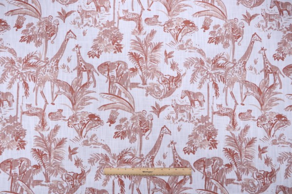 Premier Prints Meru-Slub Canvas Printed Cotton Drapery Fabric in Potters Wheel 