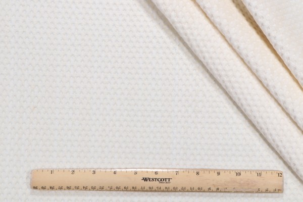 Scalamandre Raffaello Woven Chenille Upholstery Fabric in Cream
