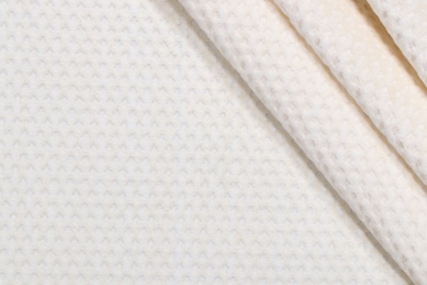 Scalamandre Raffaello Woven Chenille Upholstery Fabric in Cream