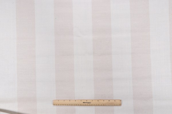 Stripe Woven Upholstery Fabric in Vanilla